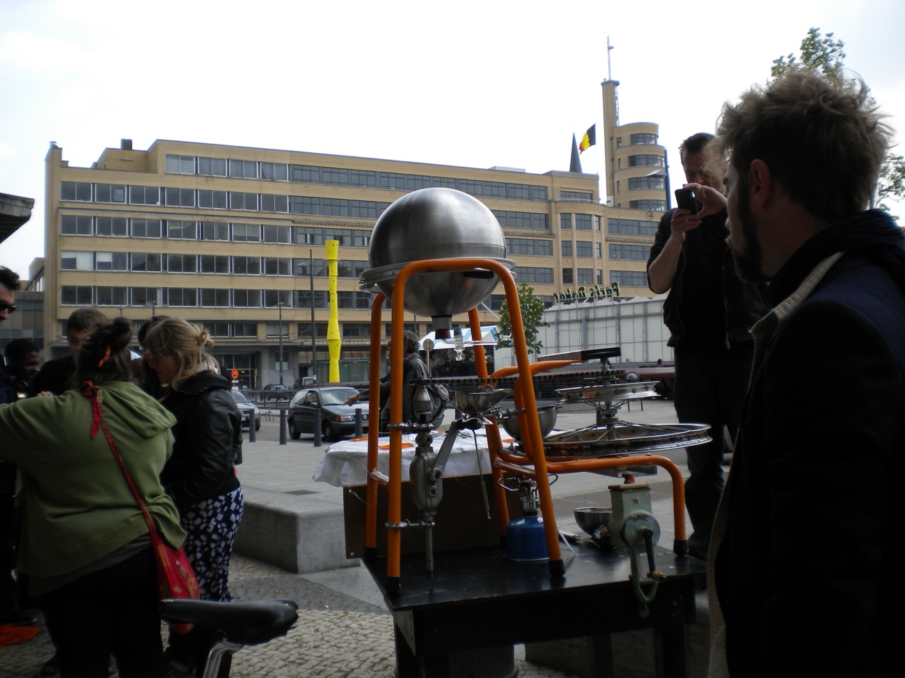 City Mine(d) soup machine at Flagey, Brussels